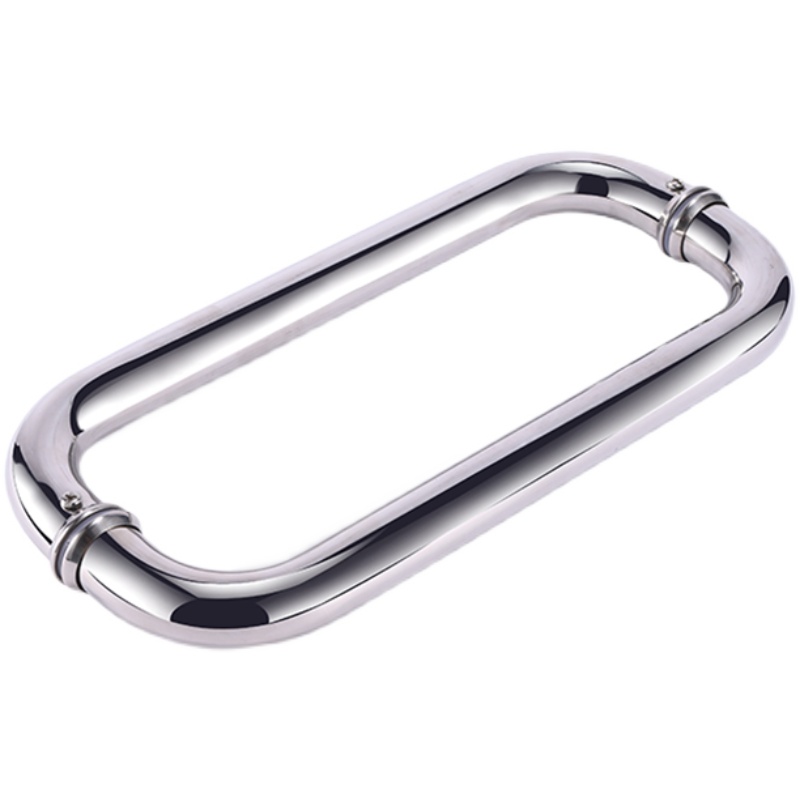 Home Bathroom Gadgets - 1 Pair Stainless Steel Glass Door