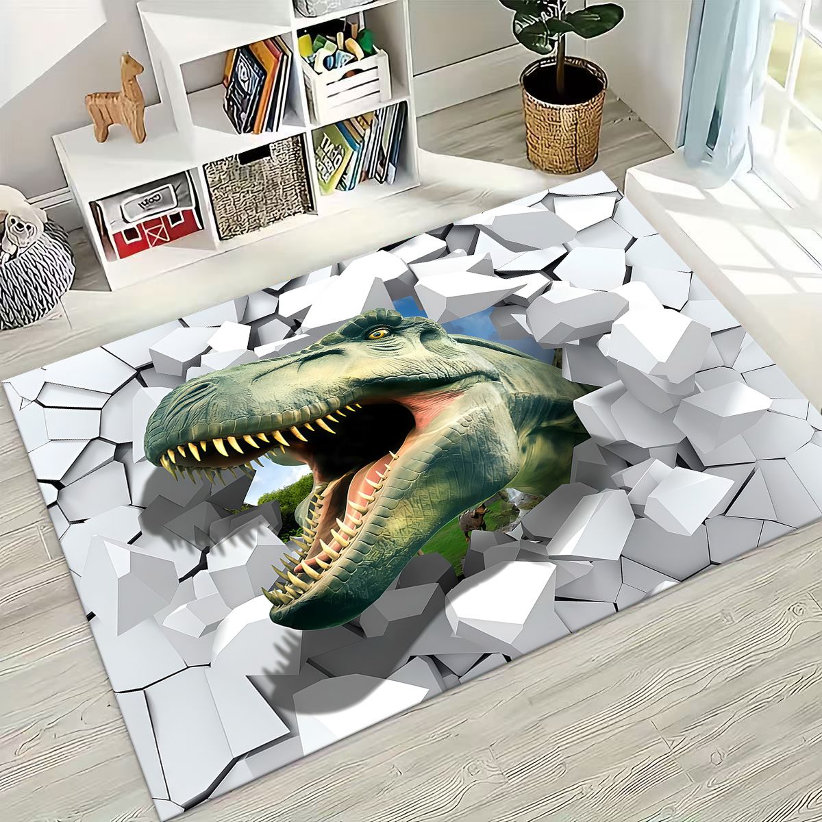 Illusion Breaking Wall Dinosau - Home Bathroom Break recension och pris