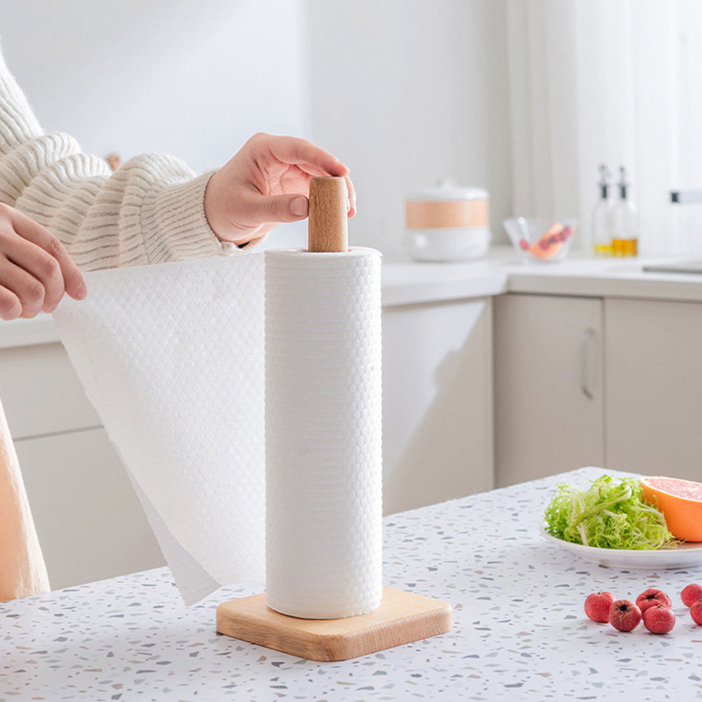Wood Paper Towel Holder Sturdy - Home Bathroom Paper Towel Holder recension och pris