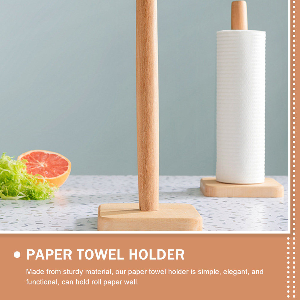 Wood Paper Towel Holder Sturdy - Home Bathroom Paper Towel Holder recension och pris