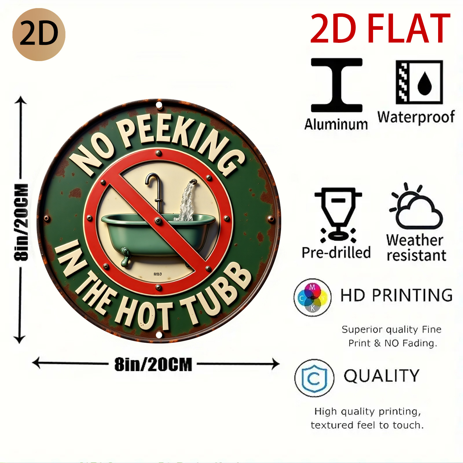 2D Flat No Peeking Hot Tub The - Home Bathroom Spa recension och pris