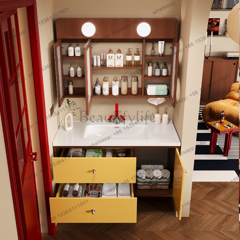 LJY Sink Wall Bathroom Cabinet - Home Bathroom Gadgets recension och pris