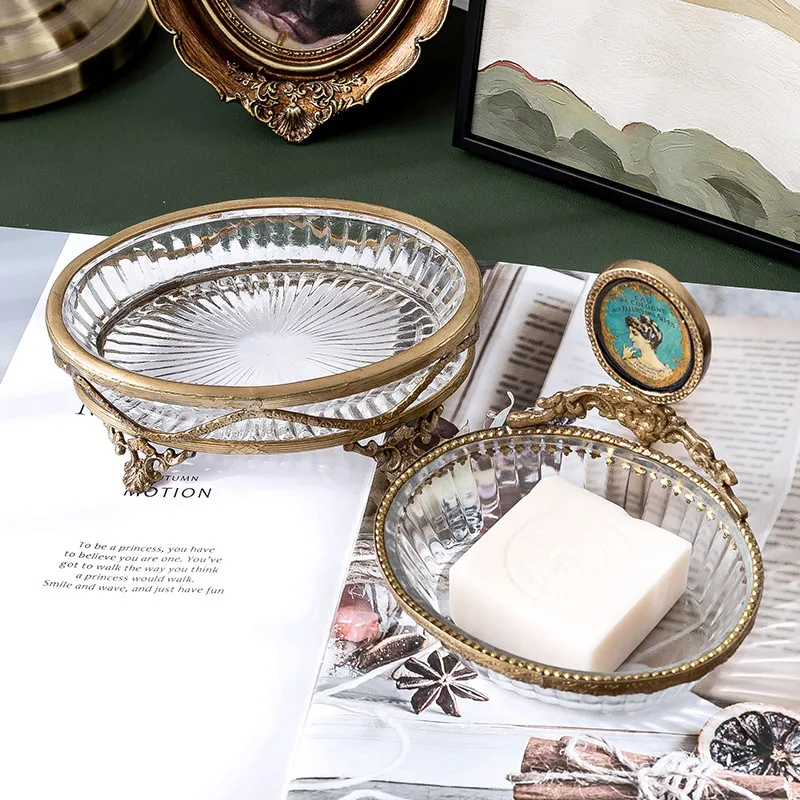 Brass Glass Soap Holder Dish,  - Glass Soap Dish recension och pris