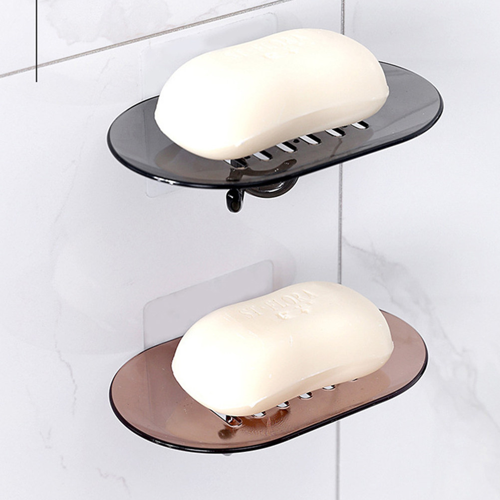 2Pcs Adhesive Free Suction Soa - Glass Soap Dish recension och pris
