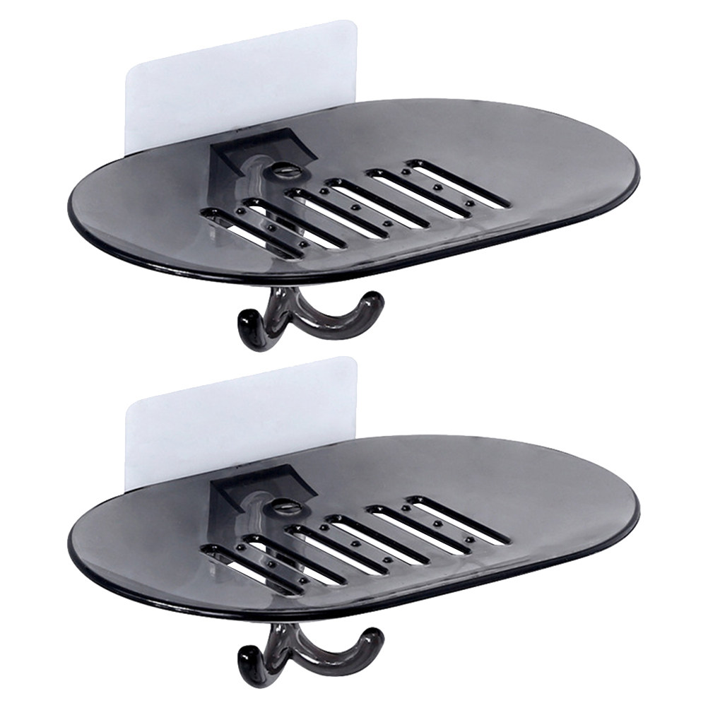 2Pcs Adhesive Free Suction Soa - Glass Soap Dish recension och pris