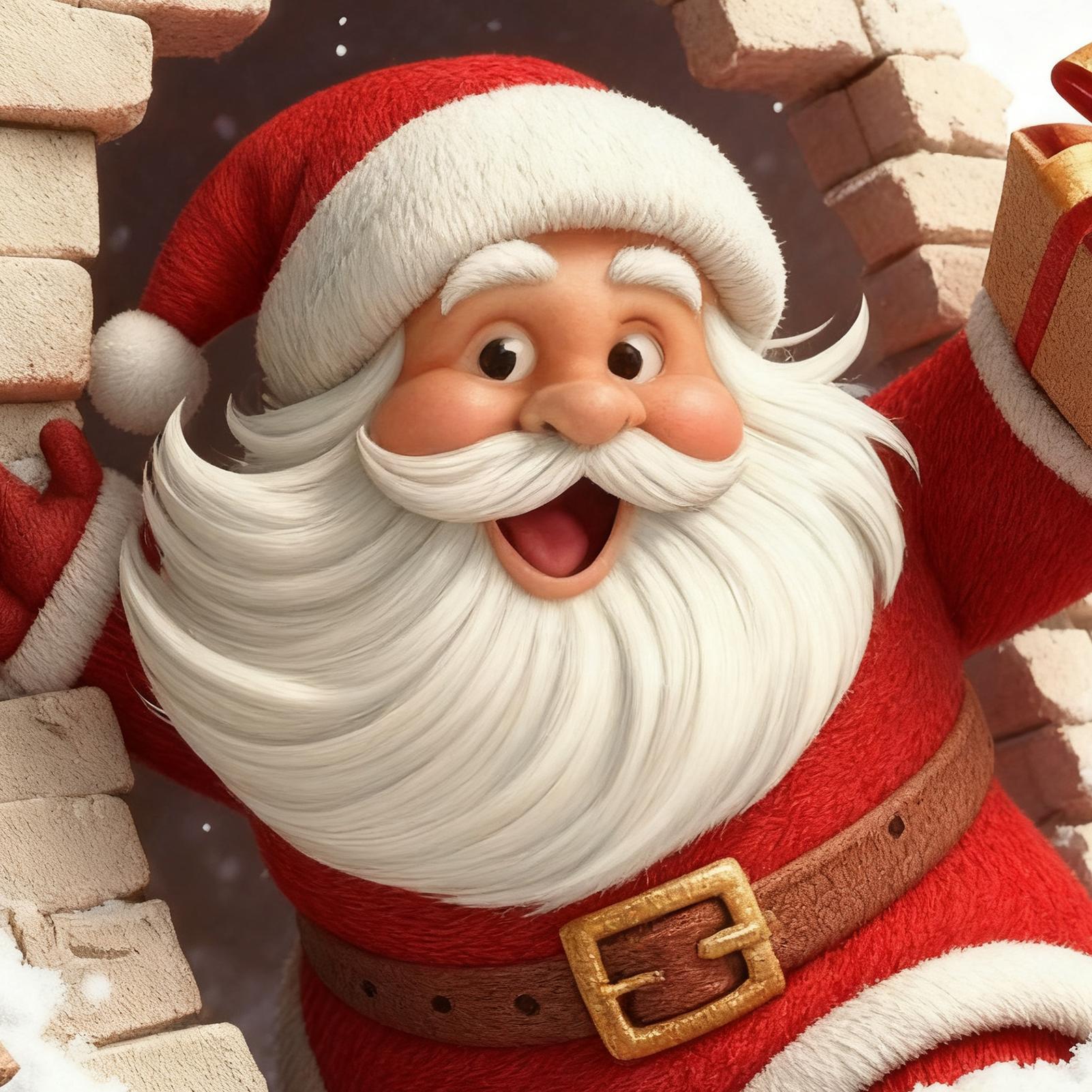 Santa Wall Decal Christmas Sti - Home Bathroom Break recension och pris