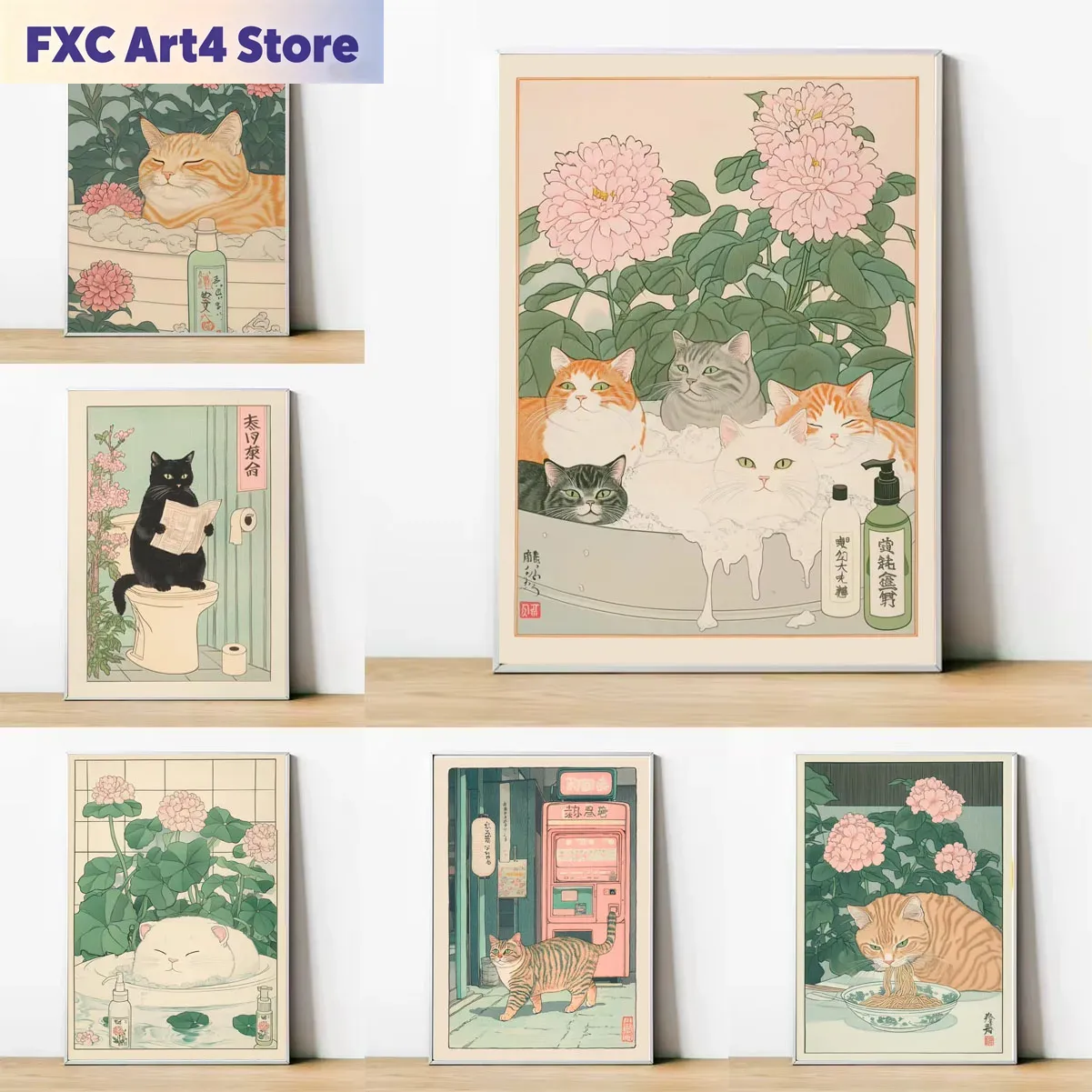 Frameless Cat in the Bathtub J - Home Bathroom Pictures recension och pris
