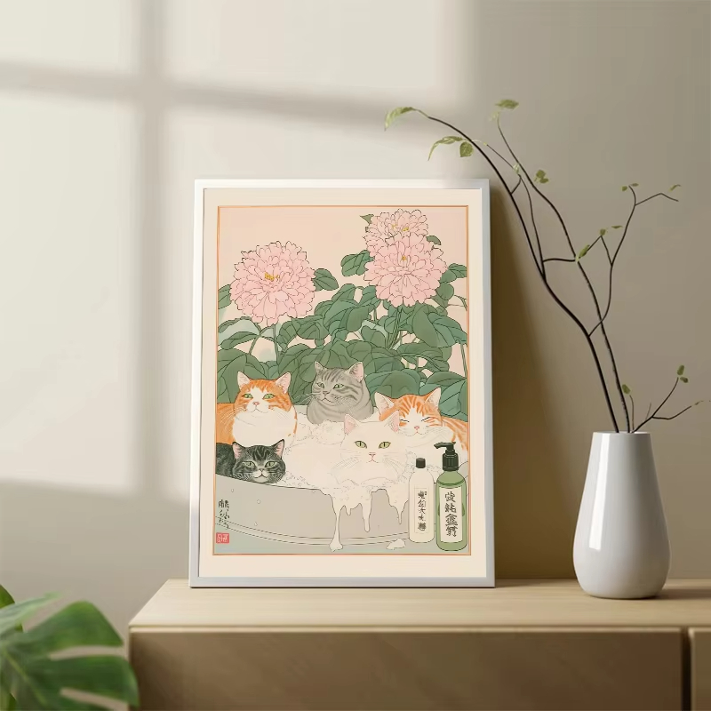 Frameless Cat in the Bathtub J - Home Bathroom Pictures recension och pris