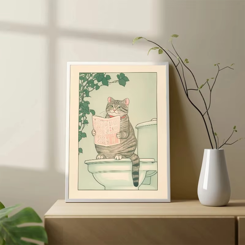 Frameless Cat in the Bathtub J - Home Bathroom Pictures recension och pris