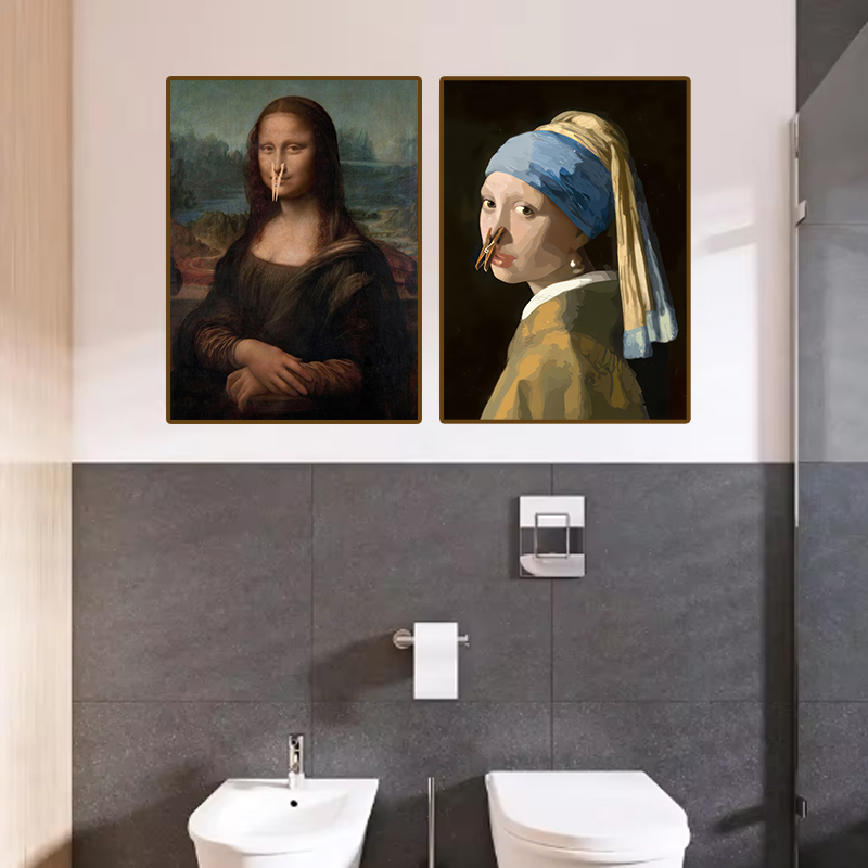 1pc Funny Abstract Bathroom To - Home Bathroom Pictures recension och pris