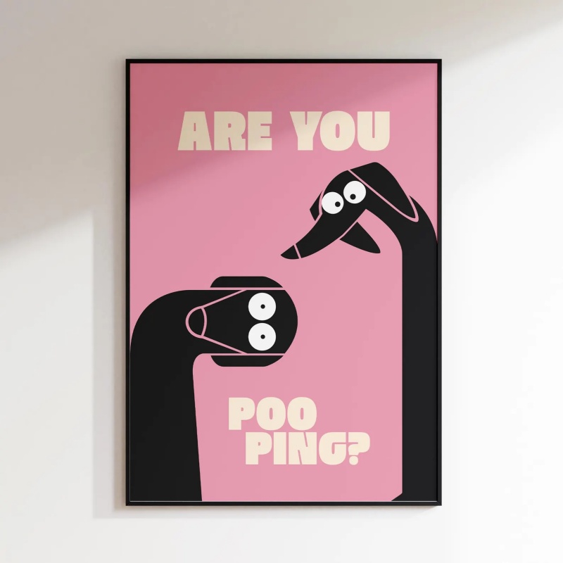 Funny Dog Bathroom Frameless C - Home Bathroom Pictures recension och pris