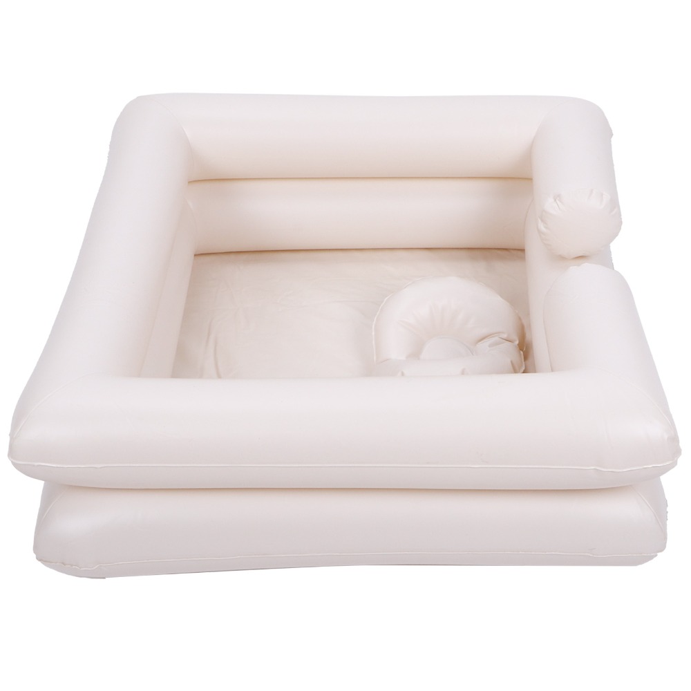 PVC Inflatable Shampoo Basin W - Bathtub Pillow Inflatable recension och pris