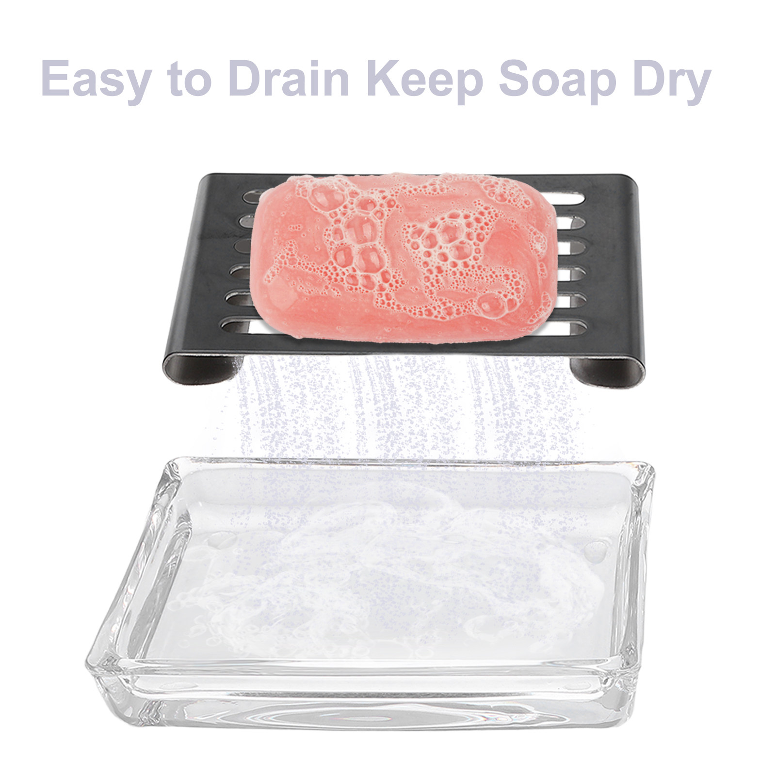 Self-Draining Glass Soap Dish  - Glass Soap Dish recension och pris