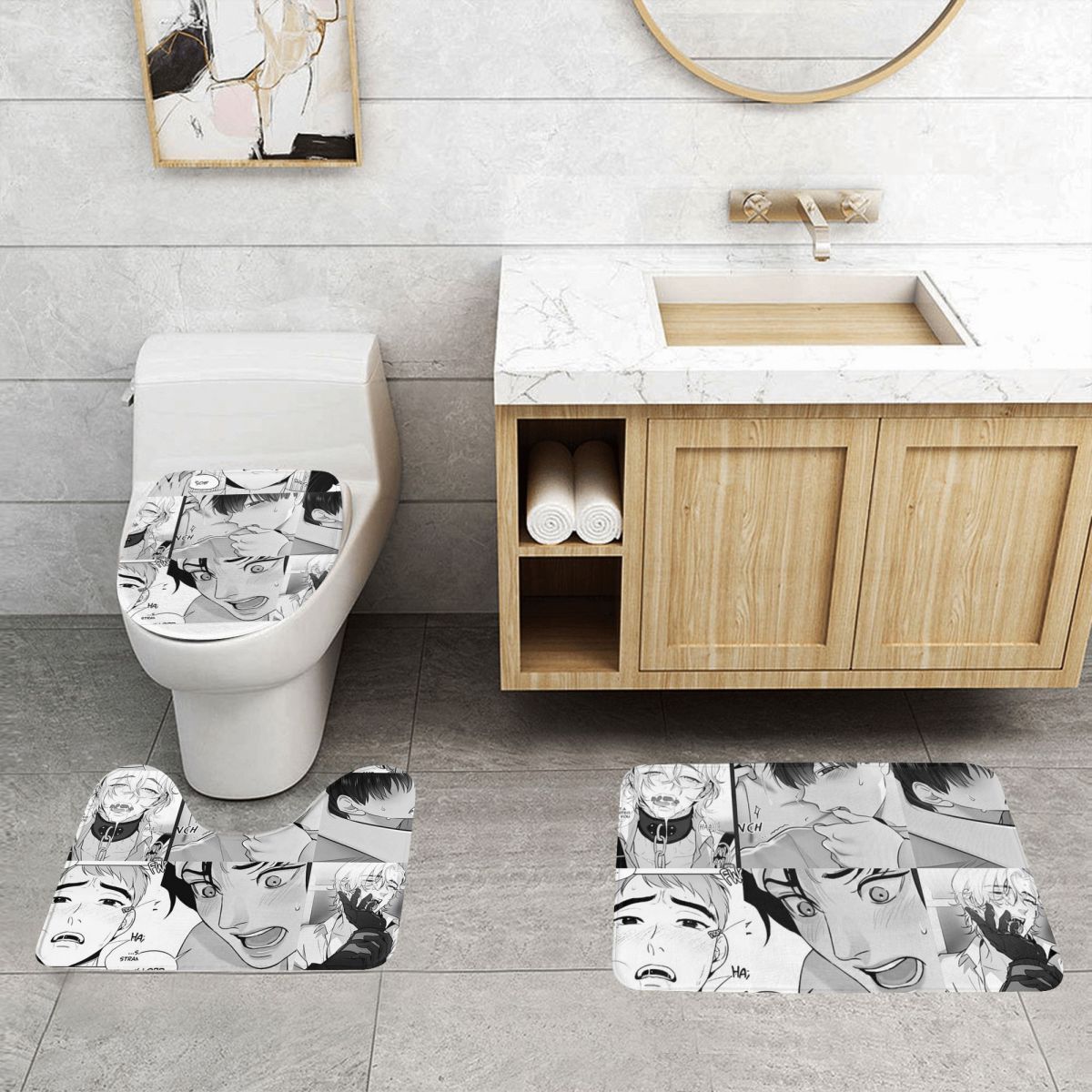 The Good Yaoi Boys 3 Pcs Bath  - Home Goods Bathroom Sets recension och pris