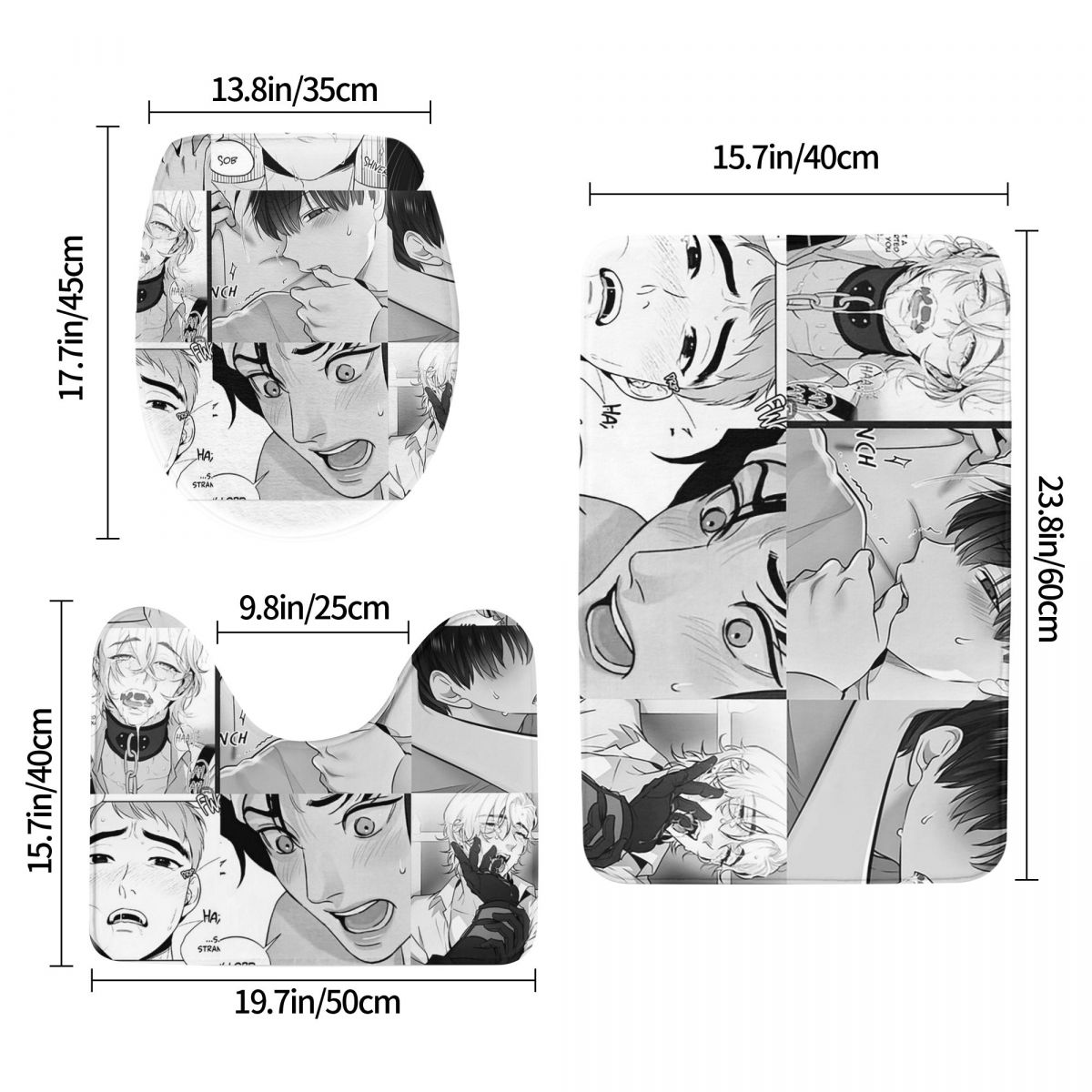 The Good Yaoi Boys 3 Pcs Bath  - Home Goods Bathroom Sets recension och pris