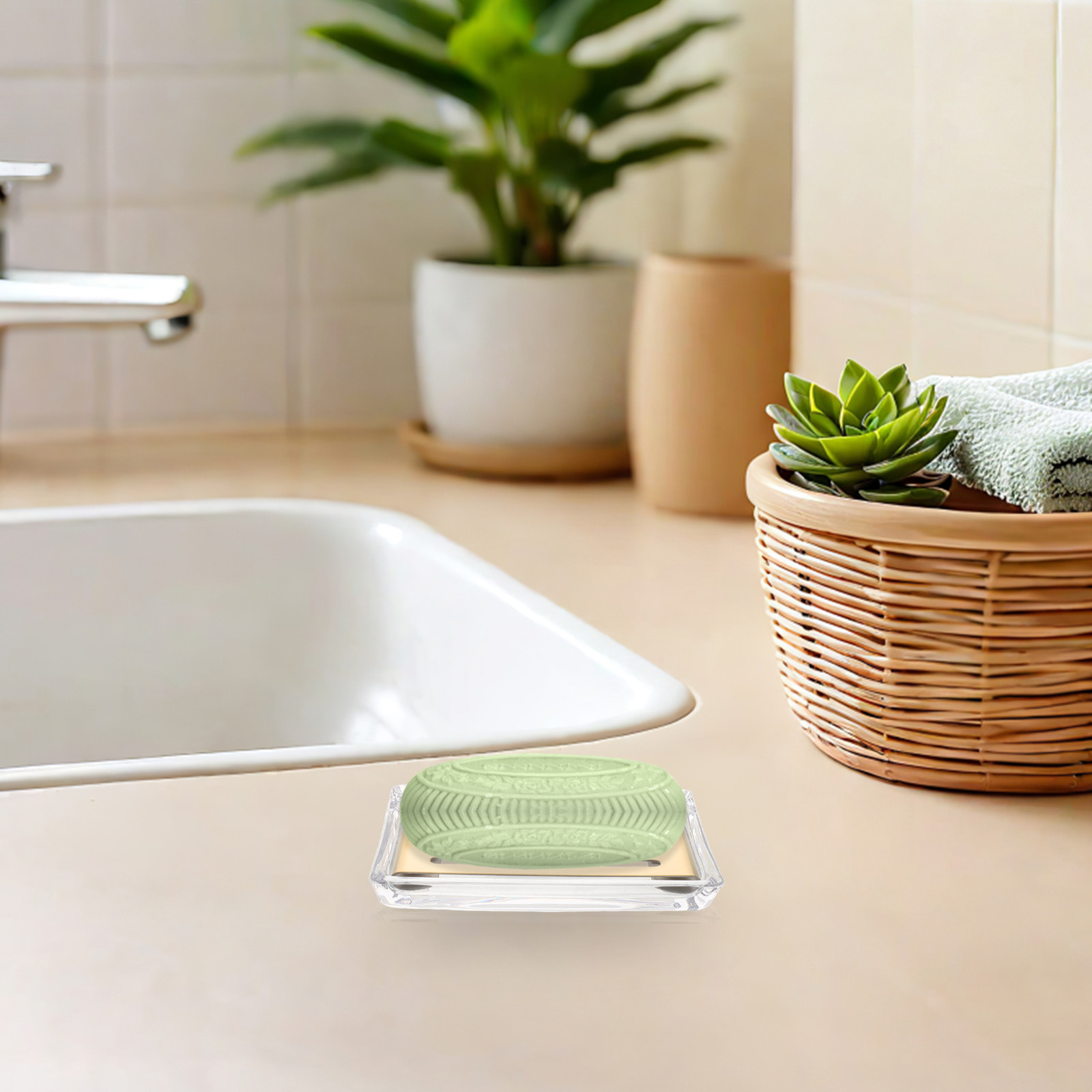 Rectangular Transparent Glass  - Glass Soap Dish recension och pris