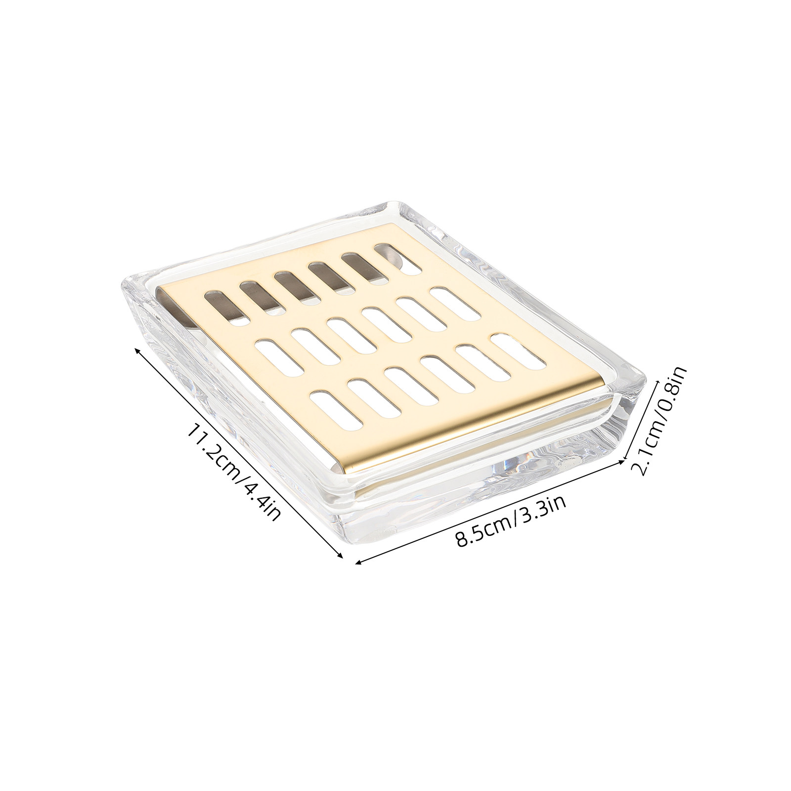 Rectangular Transparent Glass  - Glass Soap Dish recension och pris